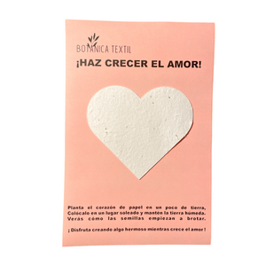 HAZ CRECER EL AMOR - PAPEL CON SEMILLAS