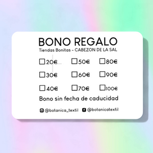 BONO REGALO BOTÁNICA TEXTIL